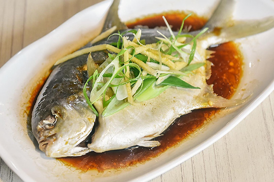 Steamed Pompano