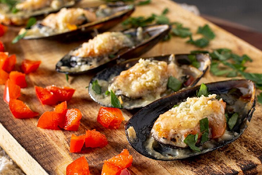 Baked Mussels